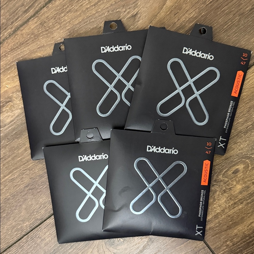 NEW D’Addario XT Acoustic Guitar Strings 10-47 Bundle